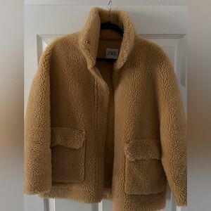 Zara Sherpa Teddy Jacket